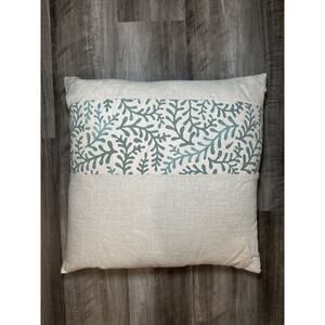 Leaf Vine Throw Pillow with Down Feather Insert - 20x20